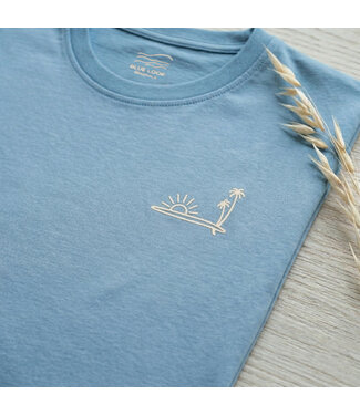 Refibra Palmsurf T-shirt - Blue Shadow