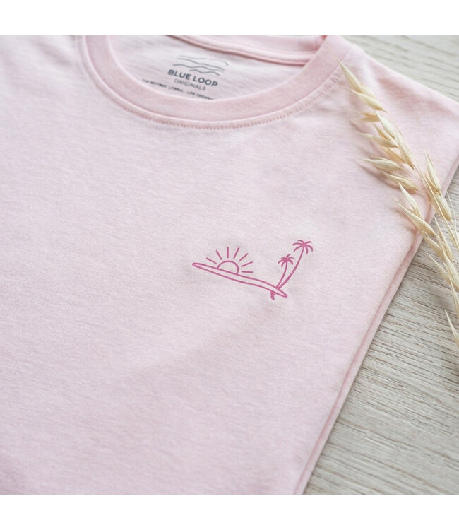 Refibra Palmsurf T-shirt - Pink Tulle