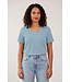 Refibra Loose Fit V-Neck - Blue Shadow