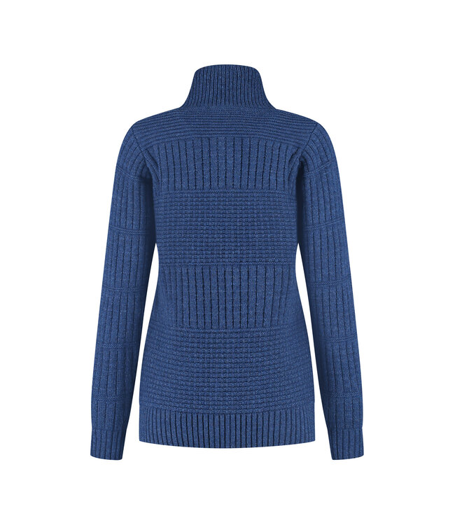 Harlingen Full Zip Sweater - Navy