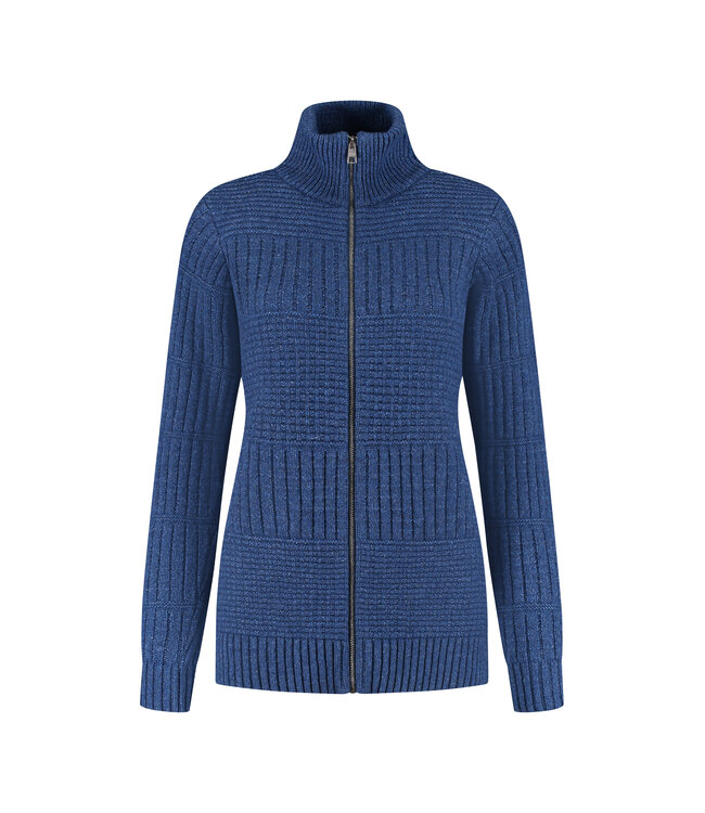 Harlingen Full Zip Sweater - Navy