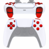 Consoleskins PS5 Controller Buttons - Red Chrome - 11 in 1 Button Set Consoleskins PS5 Controller Buttons - Red Chrome - 11 in 1 Button Set