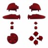 Consoleskins NS Buttons - Red Soft Touch - Pro Controller Buttons Consoleskins NS Buttons - Red Soft Touch - Pro Controller Buttons