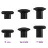 Consoleskins PS5 Controller Buttons - Zwart 6 in 1 - Thumbsticks Consoleskins PS5 Controller Buttons - Zwart 6 in 1 - Thumbsticks