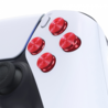 Consoleskins PS5 Controller Buttons - Red Aluminium - Bullets Consoleskins PS5 Controller Buttons - Red Aluminium - Bullets