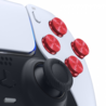 Consoleskins PS5 Controller Buttons - Red Aluminium - Bullets Consoleskins PS5 Controller Buttons - Red Aluminium - Bullets