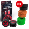 ProFPS ProFPS Mega Pack for PS5 – USC C Charging Cable - Precision Rings - Thumbsticks Mixed ProFPS ProFPS Mega Pack for PS5 – USC C Charging Cable - Precision Rings - Thumbsticks Mixed