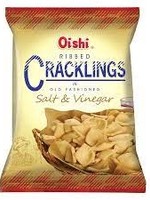 Oishi Oishi Ribbed Crackling salt and vinegar 90gr