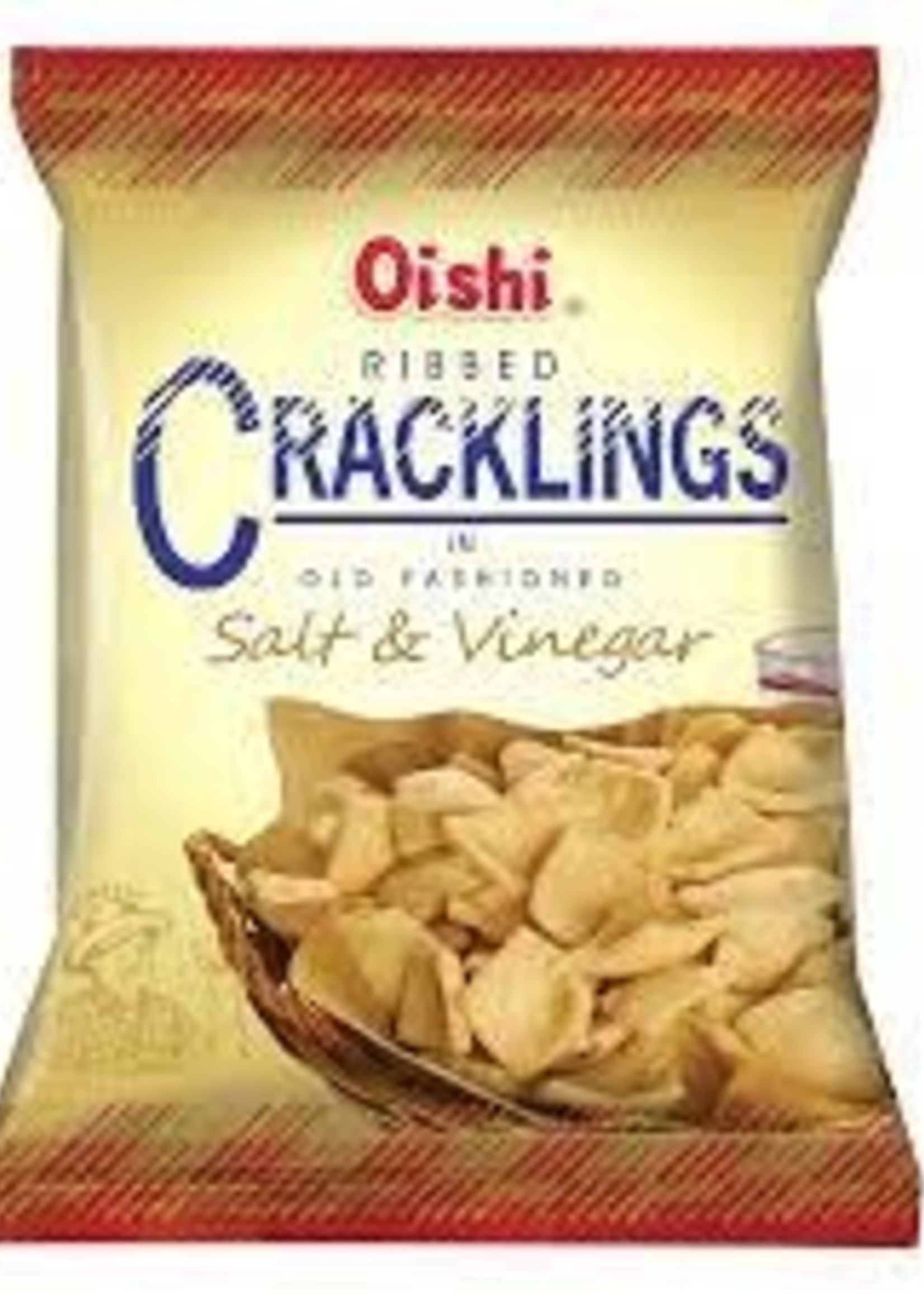 Oishi Oishi Ribbed Crackling salt and vinegar 90gr