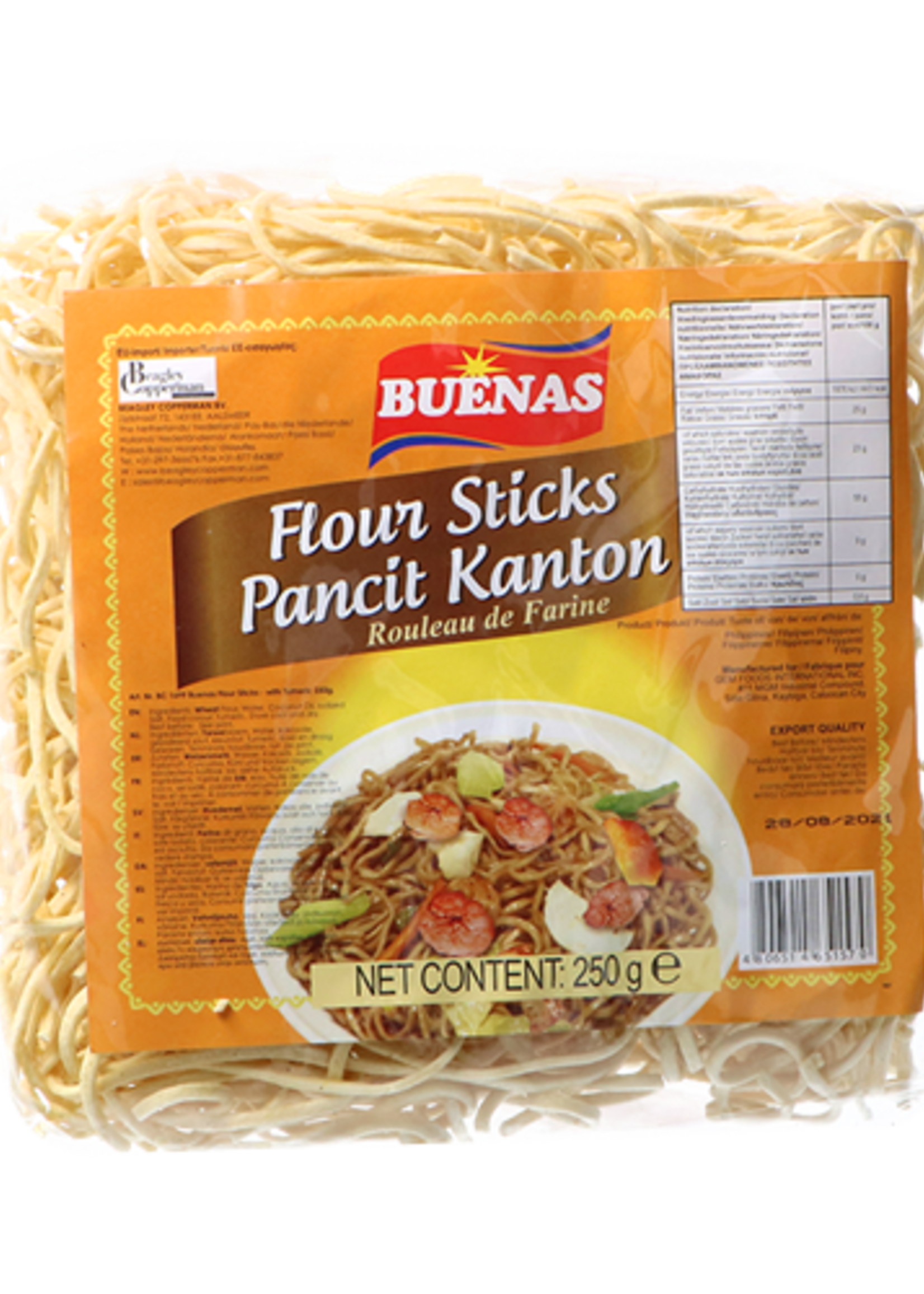 Buenas Buenas Flour Sticks Pancit Canton - Yellow 227g