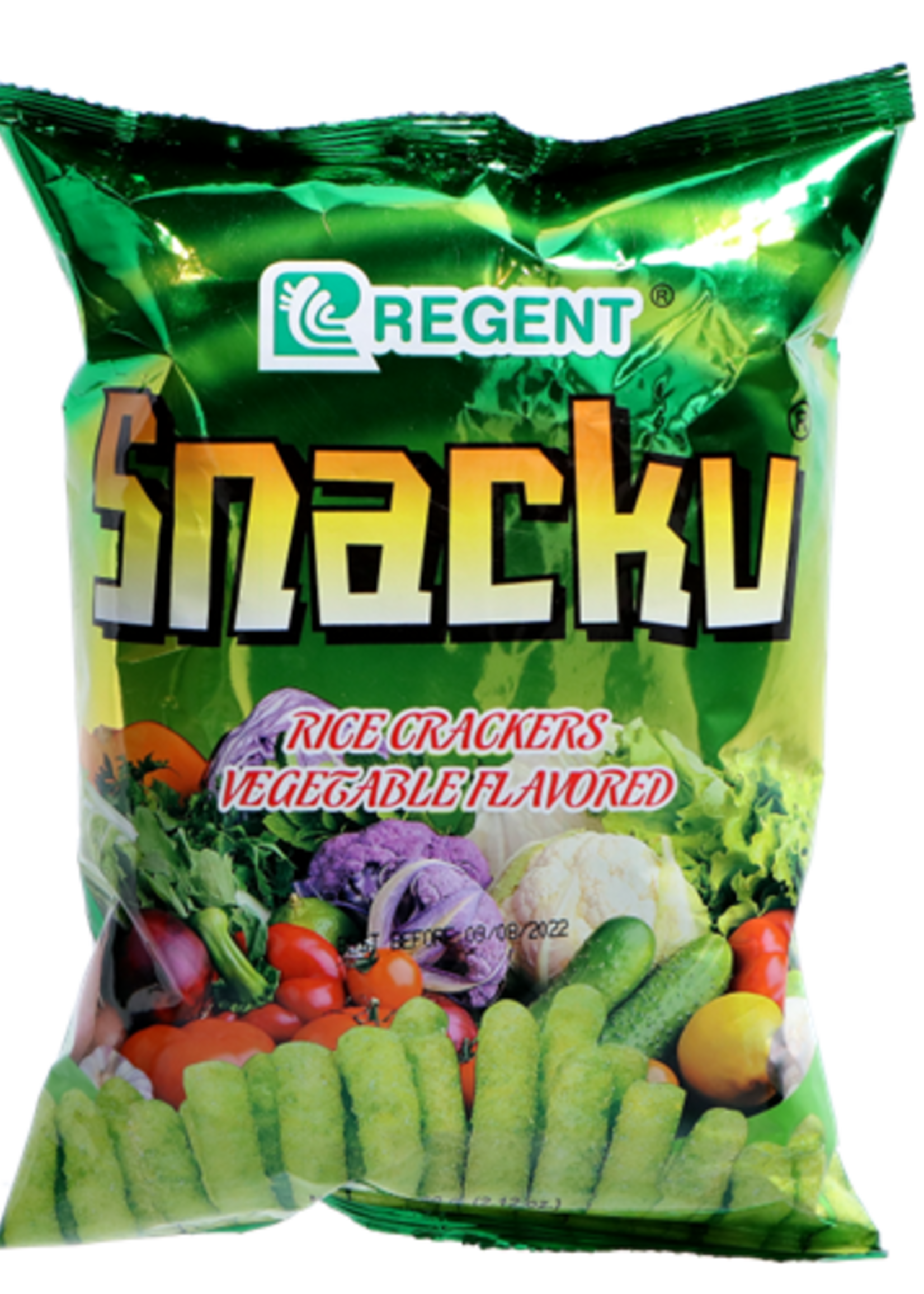 Regent Regent Snacku Rice crackers Vegetable flavored 60 gr