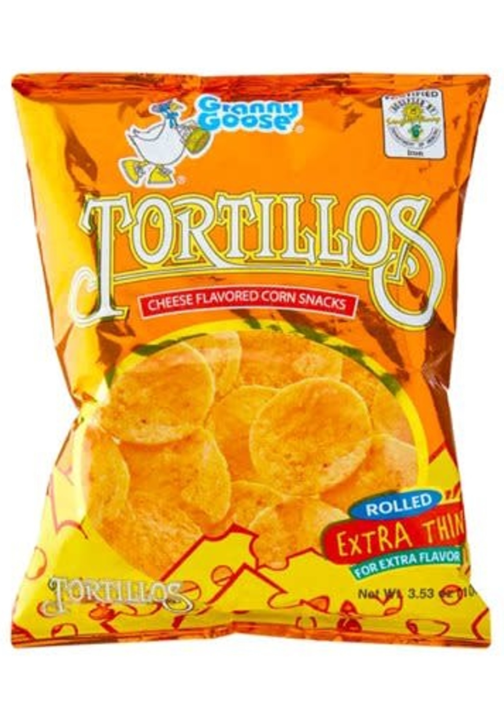 Granny Goose Granny Goose Tortillos Chees Chips 100gr