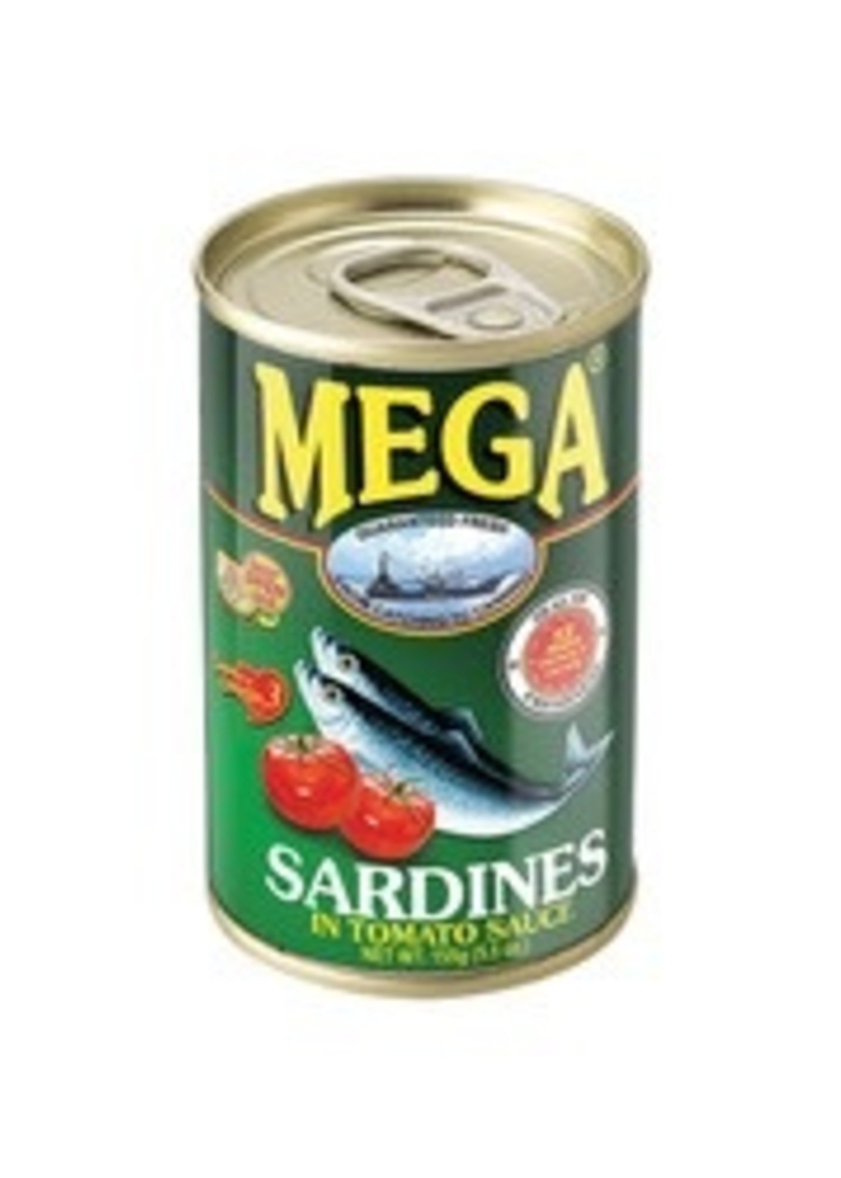 Mega Mega Sardines in Tomato saus 155g