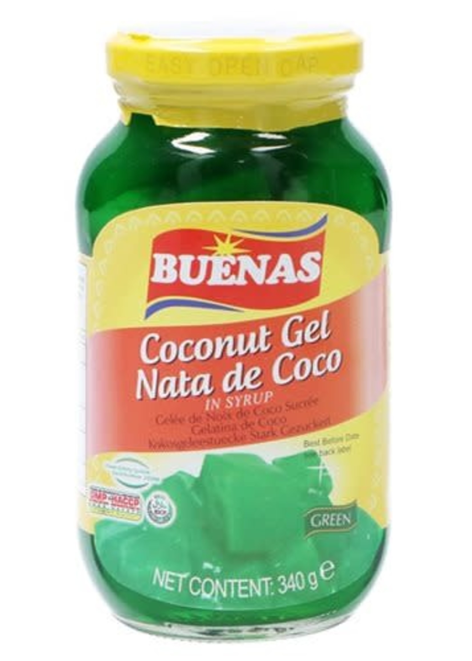 Buenas Buenas Coconut Gel Green Nata De Coco 340gr