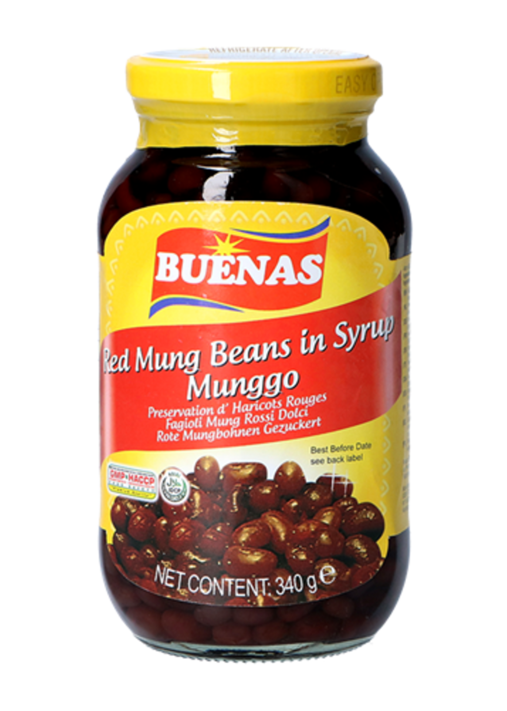 Buenas Buenas Red Mung Beans in Syrup 340g