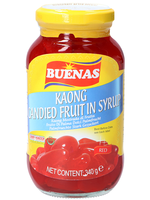 Buenas Buenas Kaong Red Candied Fruit in Syrup