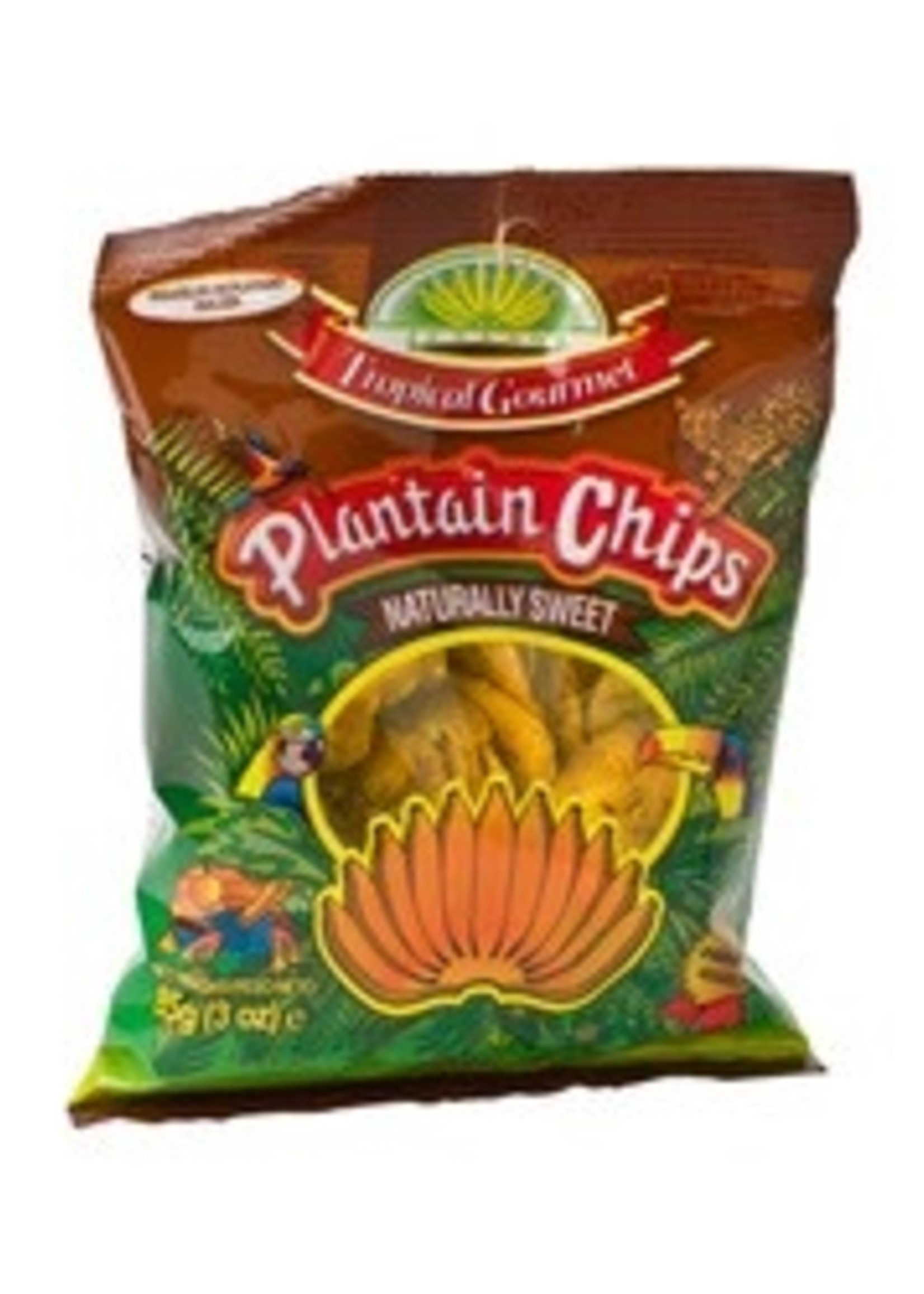 Tropical Gourmet Tropical Gourmet Zoete Bananenchips (Plantain) 85g