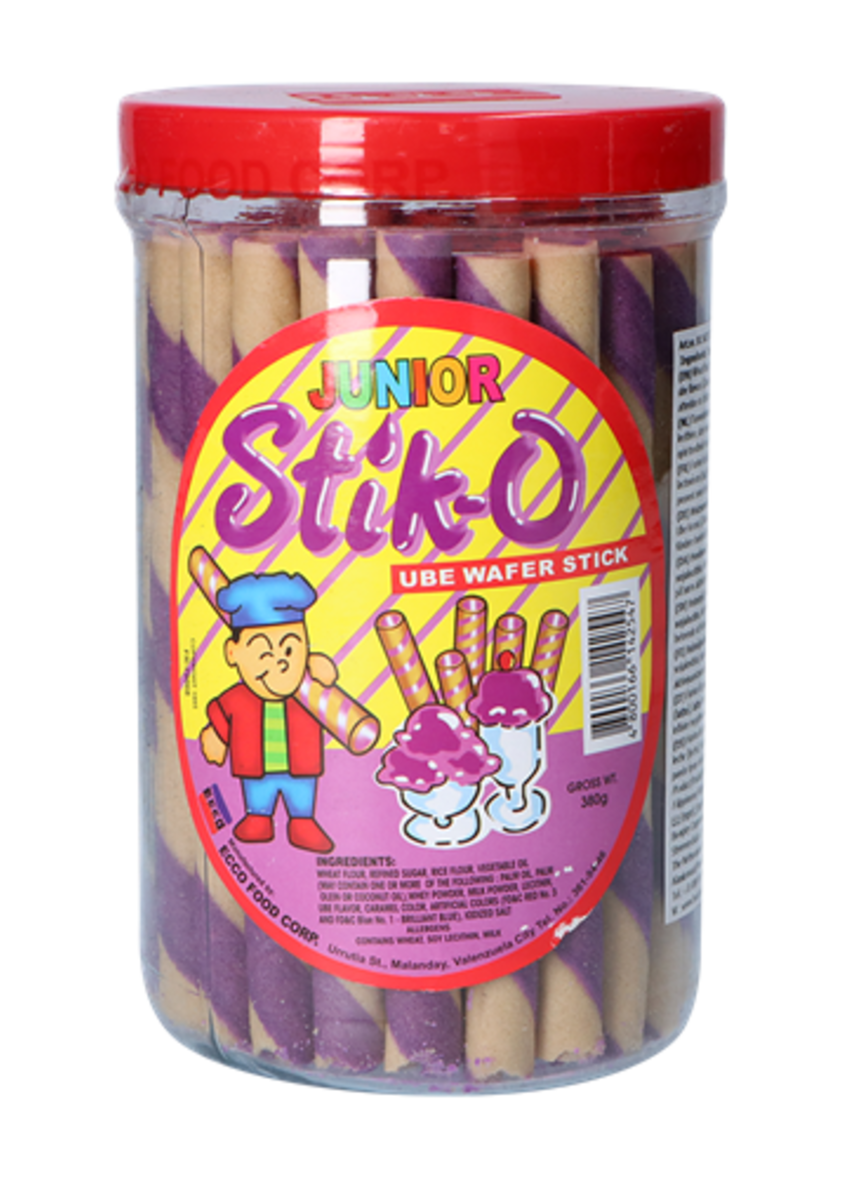 Ecco Ecco Food Stik-O Ube Wafel rollen 380 gr