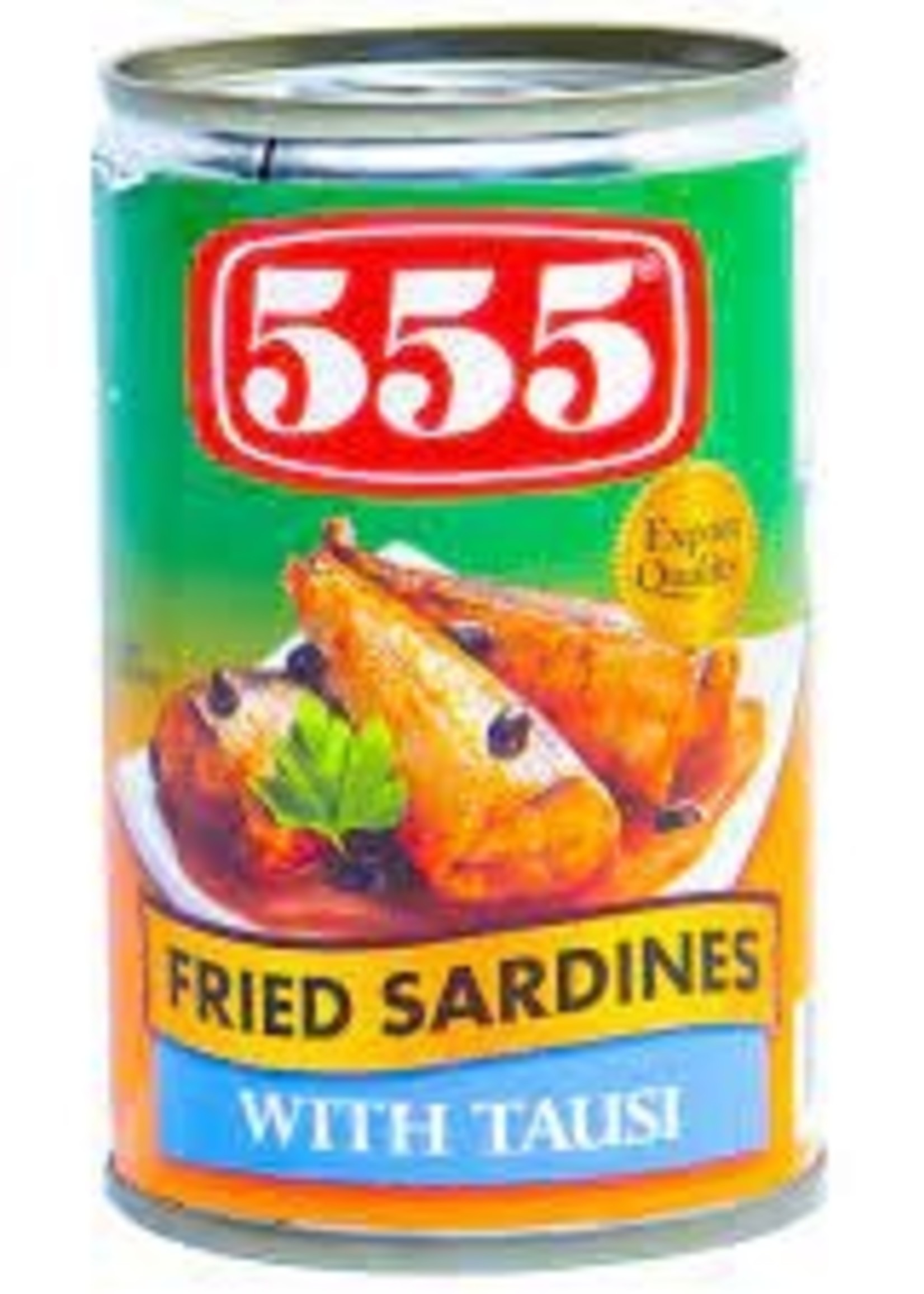 555 Sardines Fried Tausi 155 gr