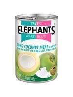 Twin Elephants Twin Elephants Young Coconut Meat Slices in Light Syrup 425g