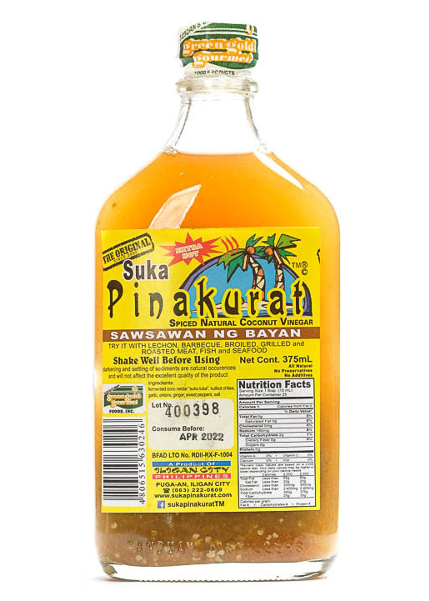 Pinakurat Suka Pinakurat Spiced Vinegar Extra Hot 375 ml