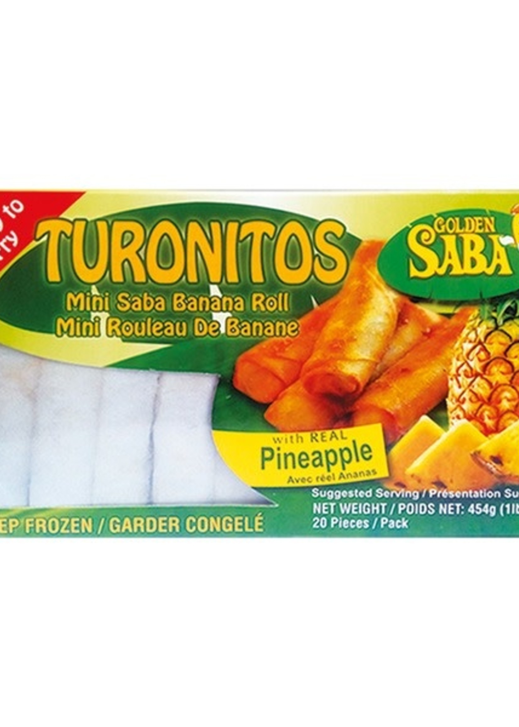 Golden Saba Golden Saba Mini Spring Rolls Banana & Pineapple 454g