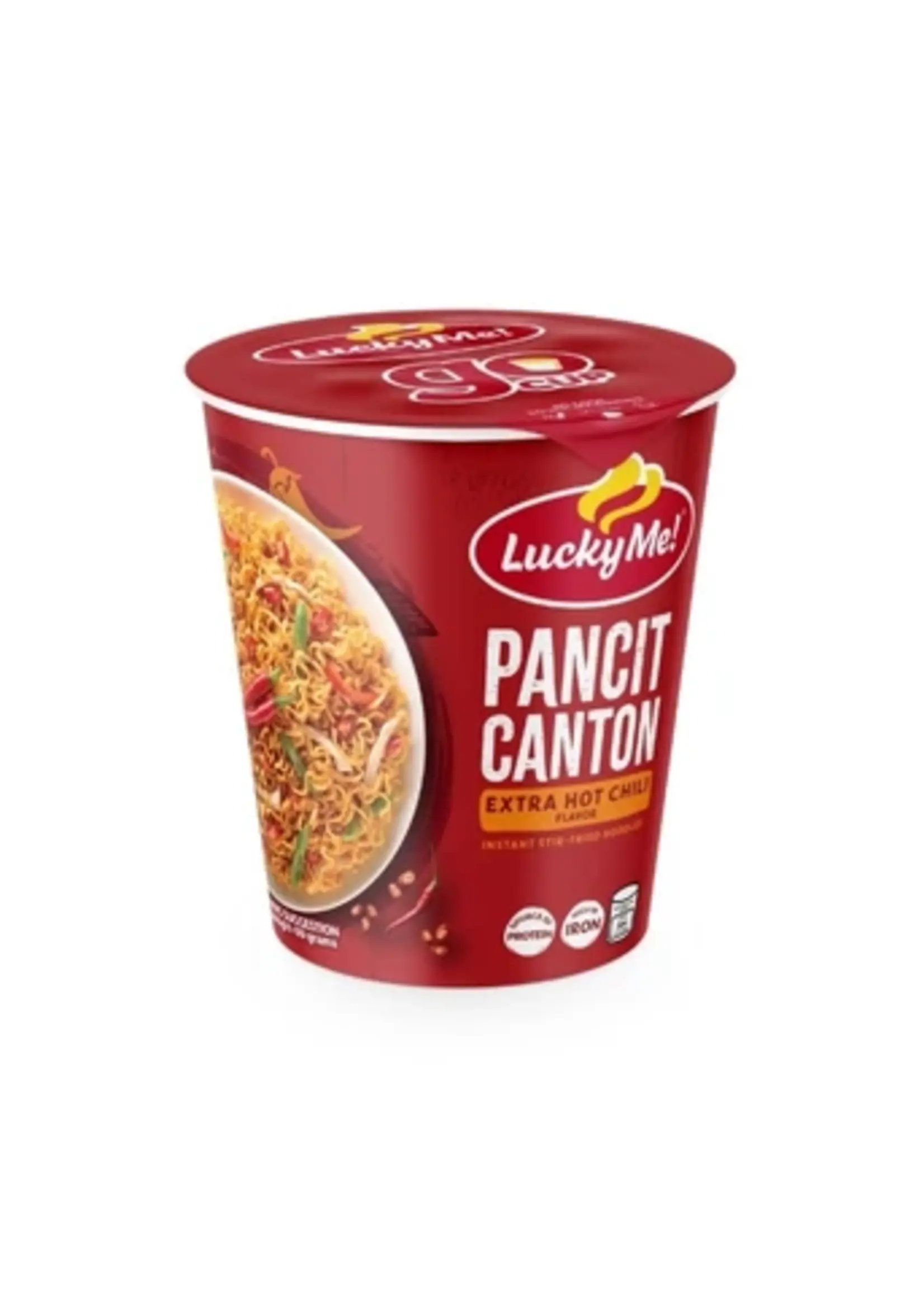 Lucky Me Lucky Me Go Cup Noodles Pancit Canton Extra Hot Chli 70g