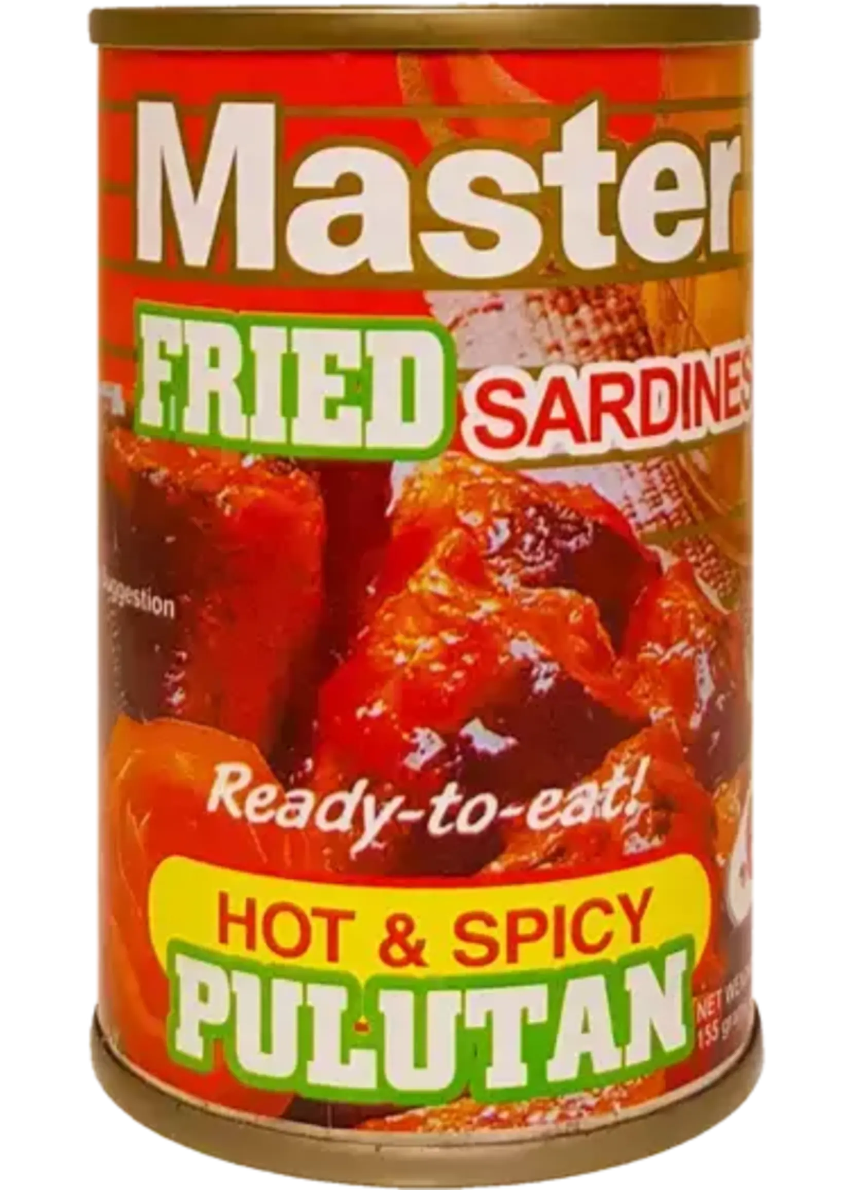 Master Master - Premium Sardines Hot & Spicy Pulutan Fried 155g