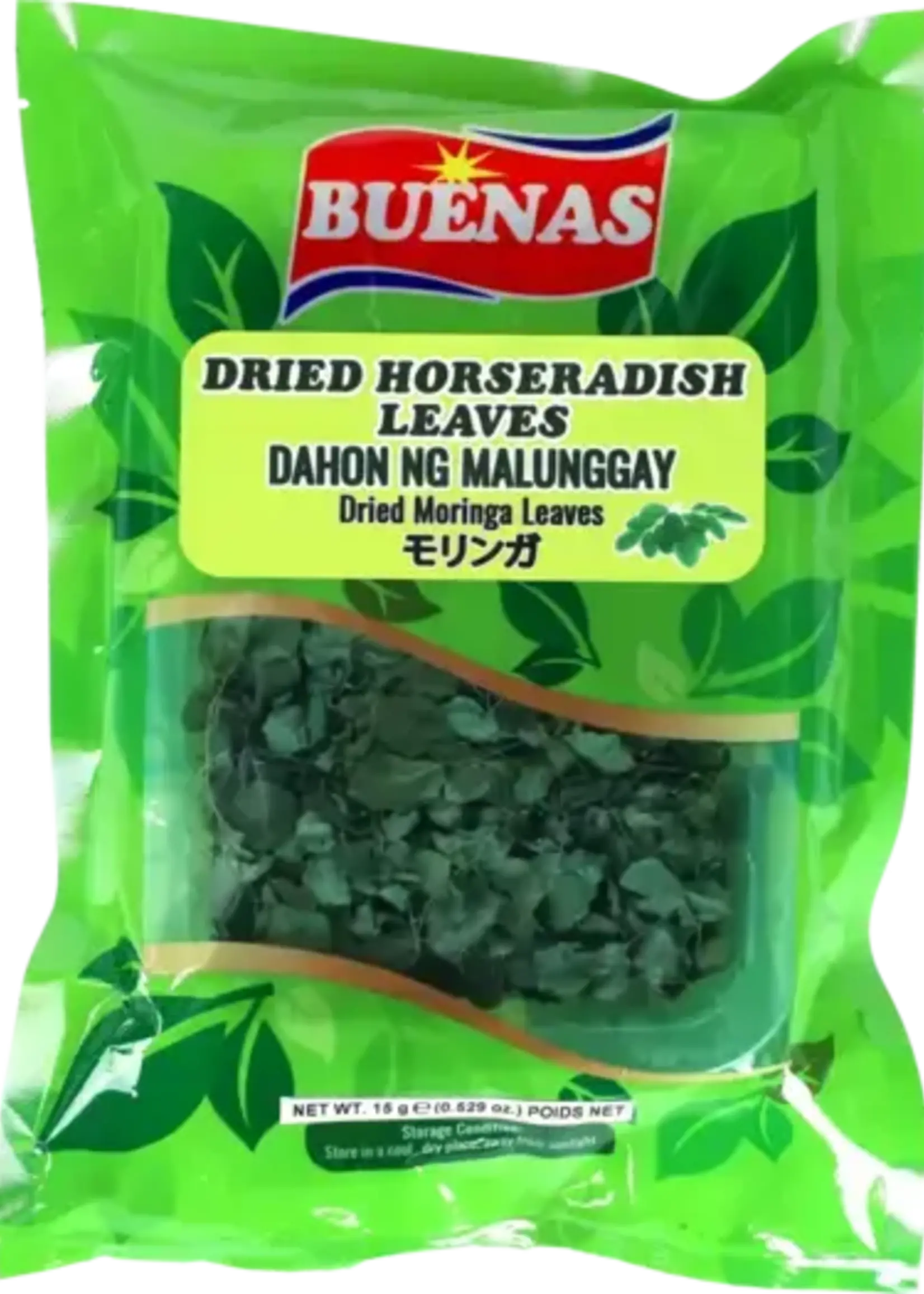 Buenas Buenas - Dried Horseradish Leaves Malunggay 15g