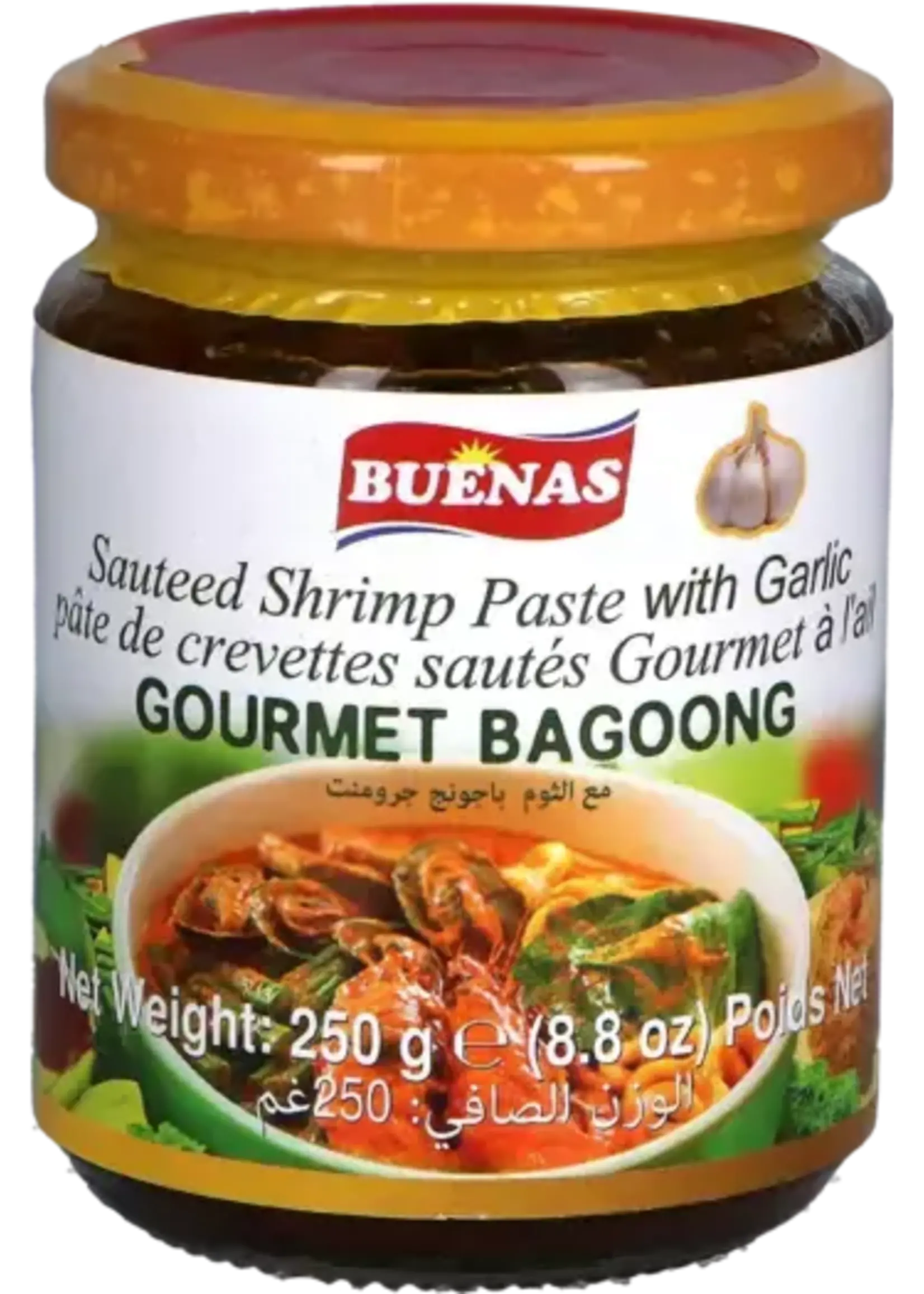 Buenas Buenas - Gourmet Bagoong Sauteed Shrimp Paste Garlic 250g
