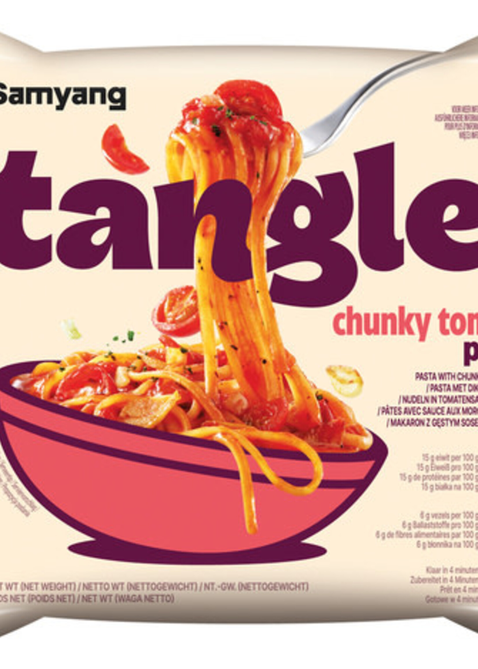 Samyang Samyang Tangle Pasta met Tomatensaus 105g