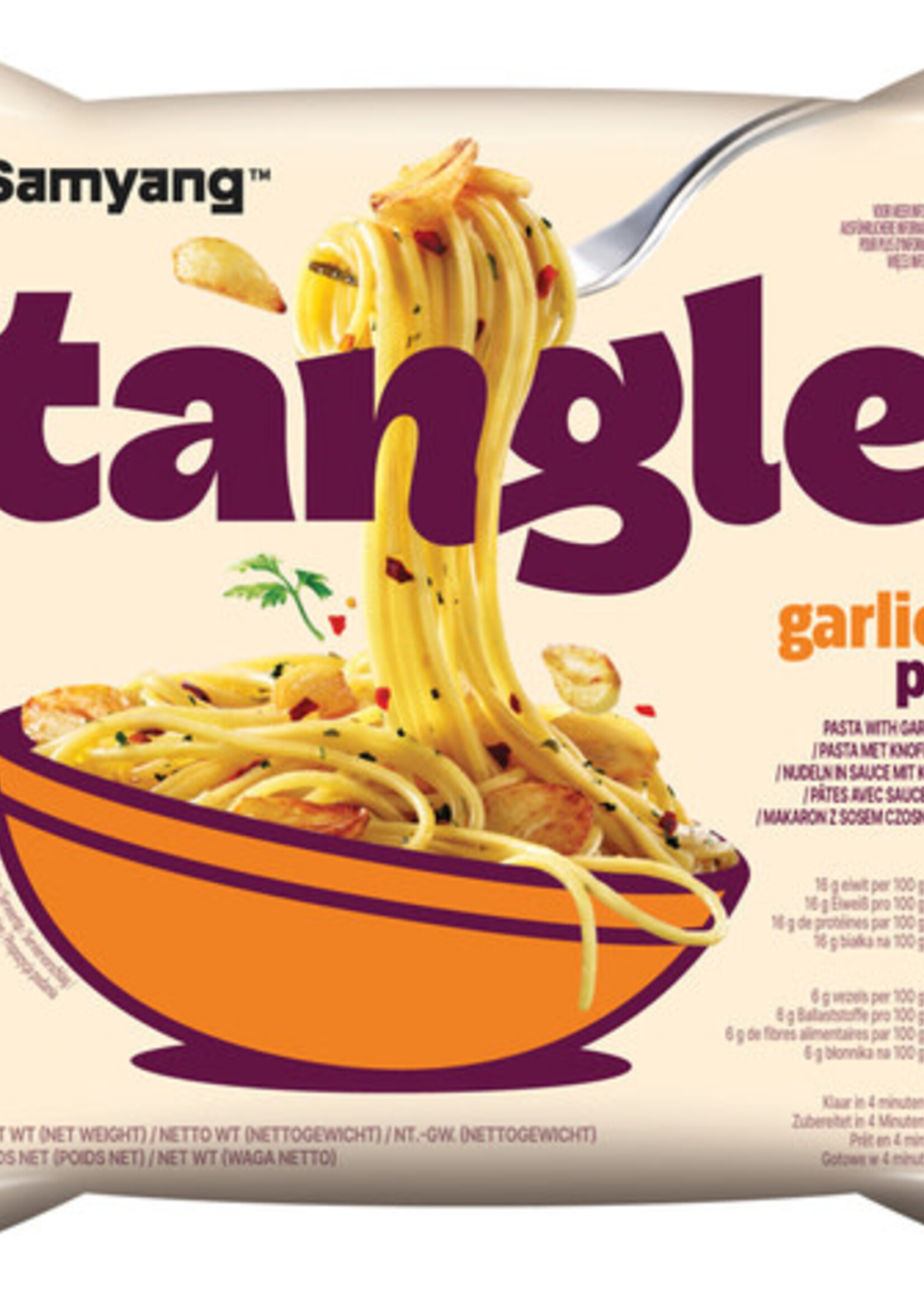 Samyang Samyang Tangle Pasta with Garlic Oil 100g