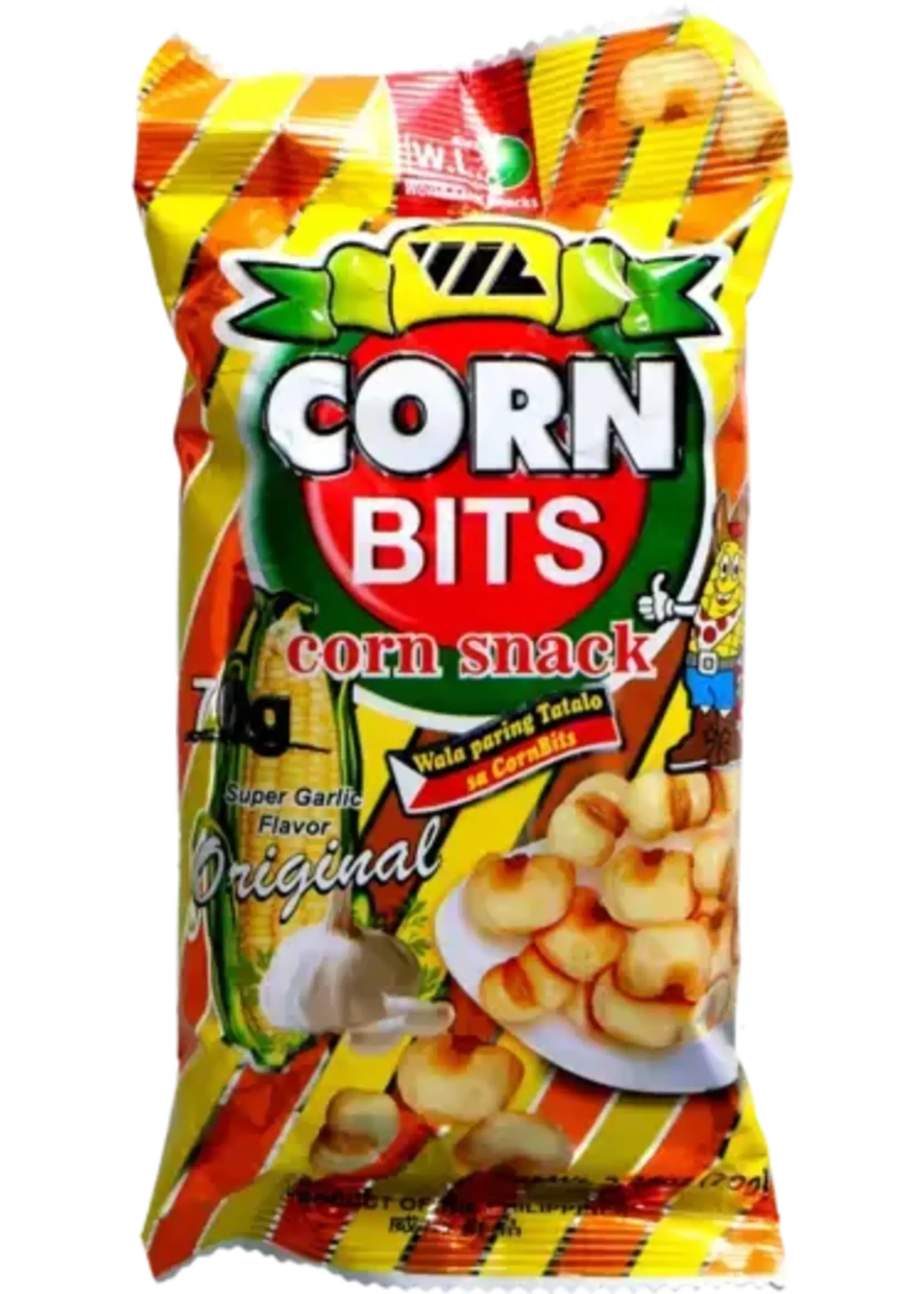 W.L. W.L. Corn Bits Original Super Garlic Flavor 70g