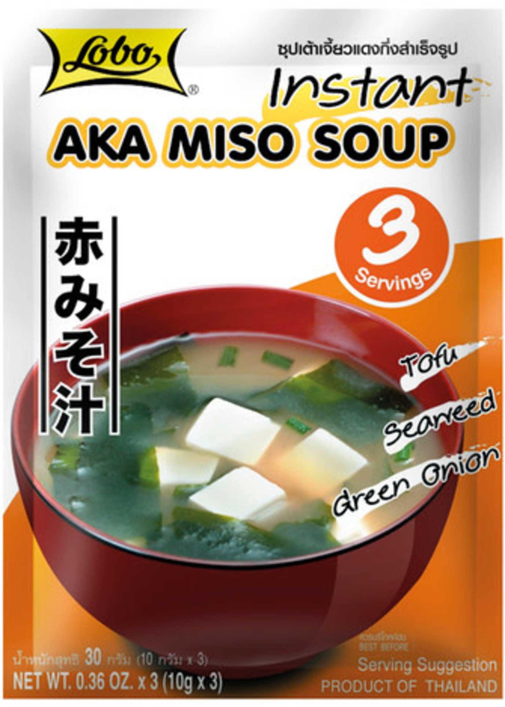 Lobo Lobo Instant Aka Miso Soup 3x 10g