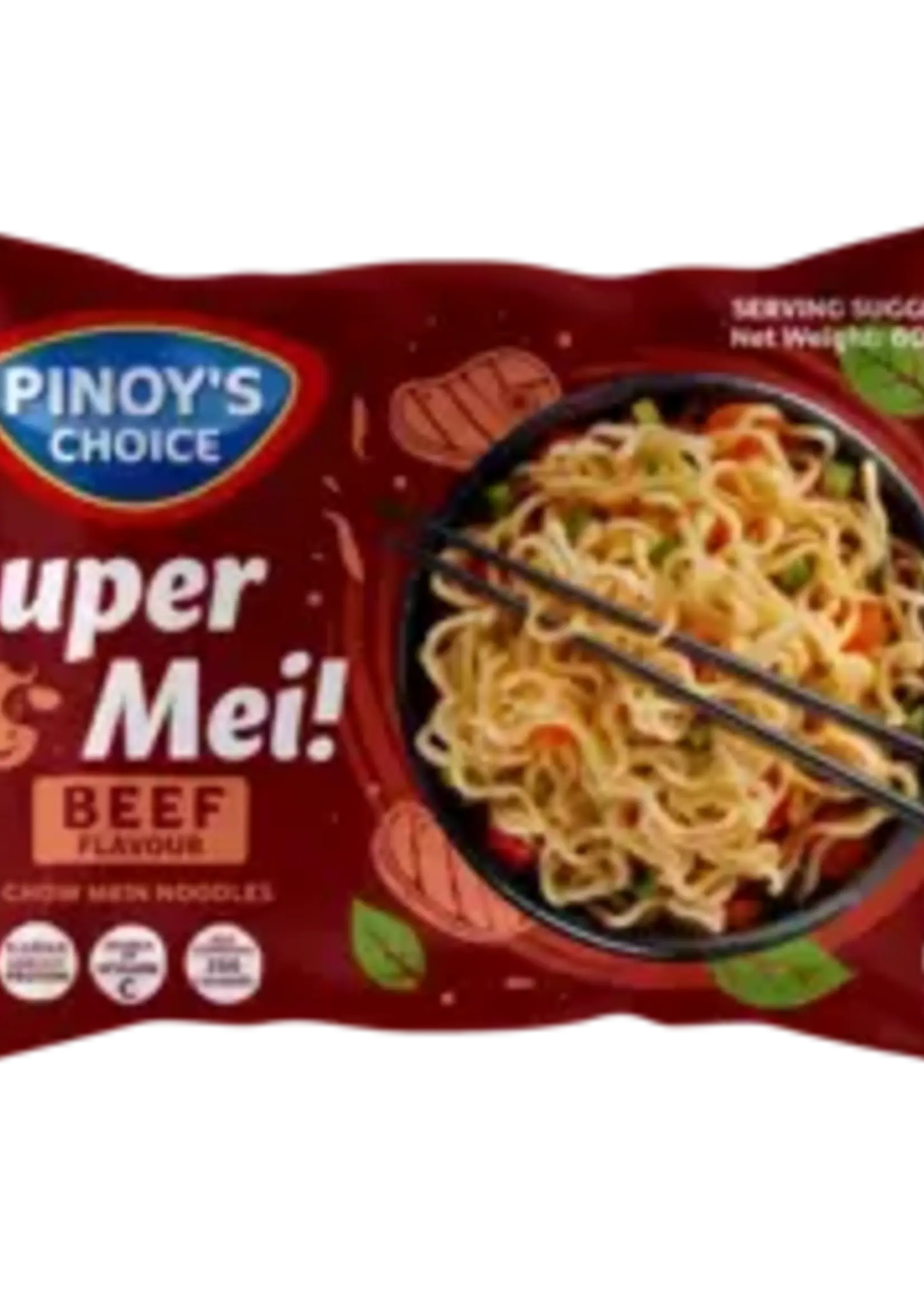Pinoy's Choice Pinoy's Choice - Super Mei! Chow Mein Noodles - Beef 60g