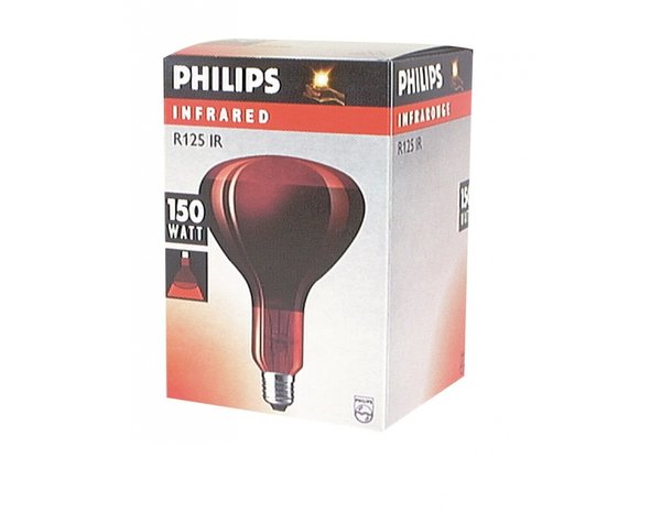 Philips Warmtelamp rood 150watt e27