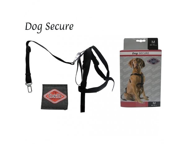 Duvo+ Auto Veiligheidsharnas met gordel voor hond maat M 50-70cm