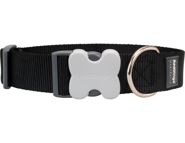 Red Dingo  Hondenhalsband Zwart-M 20mmx31-47cm