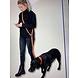 Animal Boulevard Hondenriem country leer handenvrij 20mm breed, 200cm lang