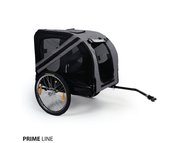 Prime Line Hondenfietskar, grijs/zwart, maat L tot 40kg