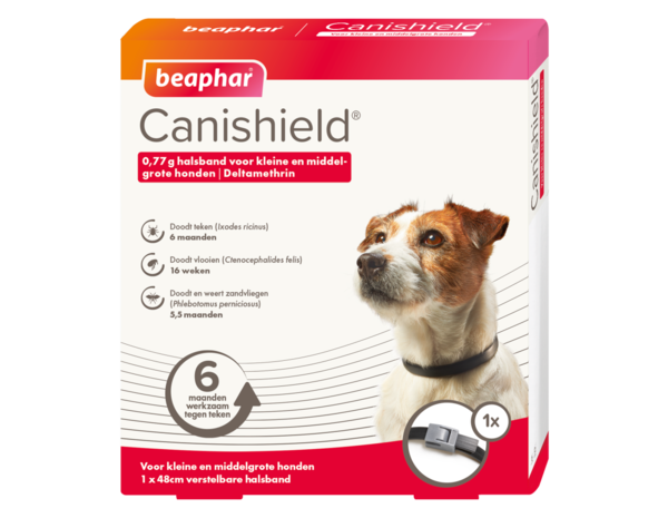 Beaphar Canishield vlooien/tekenband,  hond klein-middel