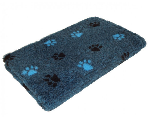 Origineel Engels Vetbed antislip op rol 150cm breed, blauw 2-kleur poot 30mm dikte