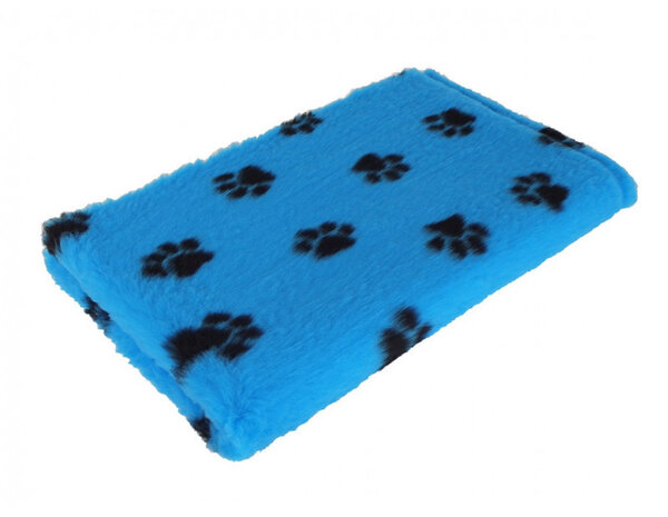 Origineel Engels Vetbed blauw met pootjes  30 mm  met antislip 150 cm  breed per strekkende meter