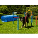 ProCyoN Agility set K2 Tunnel, slalom 4 palen,  Horde en springring