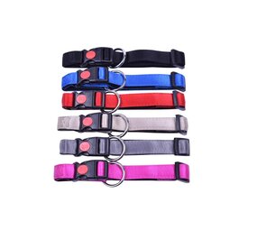 De-Tail Nylon halsband 20mm breed, 30-45cm lang