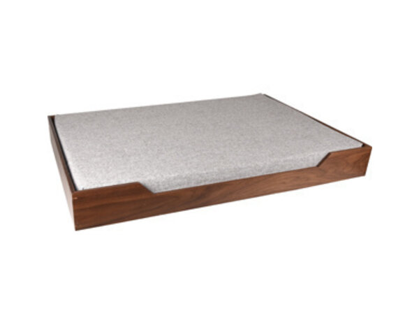Flamingo Hondenmand met kussen hout 60x45x13 cm