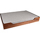 Flamingo Hondenmand met kussen hout 60x45x13 cm