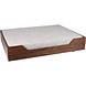 Flamingo Hondenmand met kussen hout 60x45x13 cm