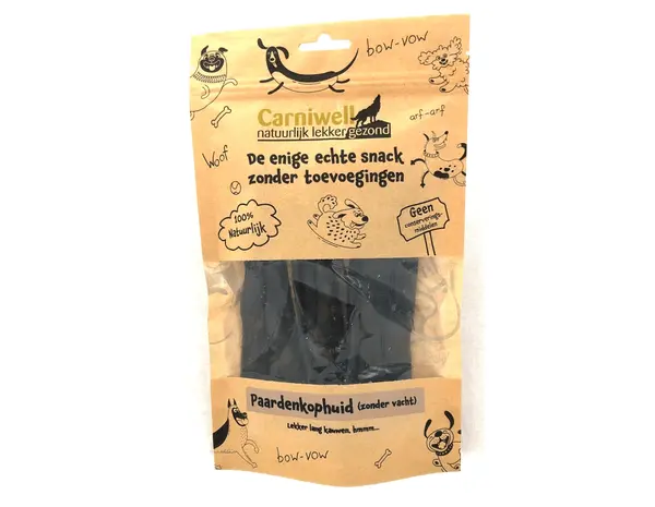 Carniwell Paardenkophuid zonder vacht 130 gram