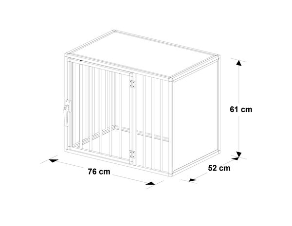 Hundos Hondenbench model DL maat S deur links